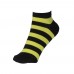 Женские укороченные носки в полоску VERONA (желтые)