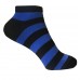 Женские укороченные носки в полоску VERONA (черно-синий)