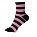 Женские носки в полоску VERONA (розовые) 