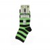 Женские полосатые носки зеленые VERONA