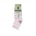 Женские носки в полоску VERONA (розово-белые) 
