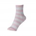 Женские носки в полоску VERONA (розово-белые) 